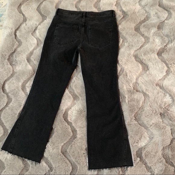 Free People Rita Crop Flare Jeans Black NWOT - Picture 5 of 6